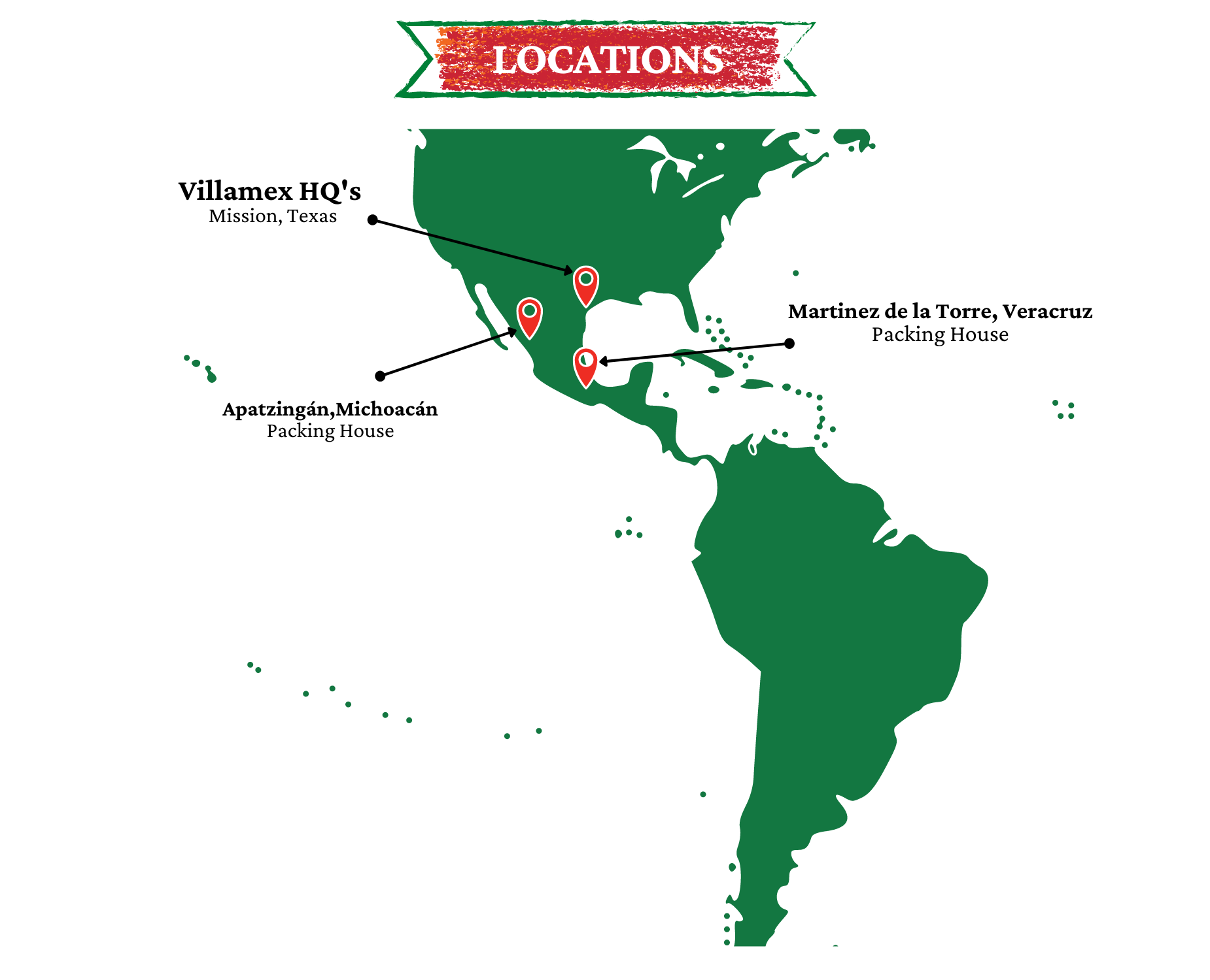 Villamex Farms locations